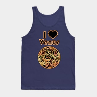 Electric Solar System I Love Venus Tank Top